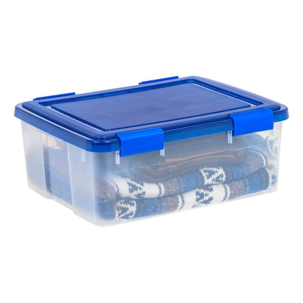 30 Qt./7.5 Gal. WeatherPro Clear Plastic Storage Tote