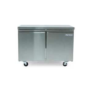 12 cu. ft. 2 Door Under Counter Commercial Refrigerator in Stainless Steel