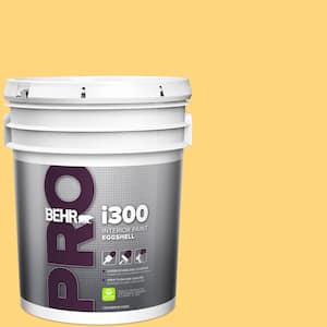 5 gal. #T17-20 Lemon Burst Eggshell Interior Paint