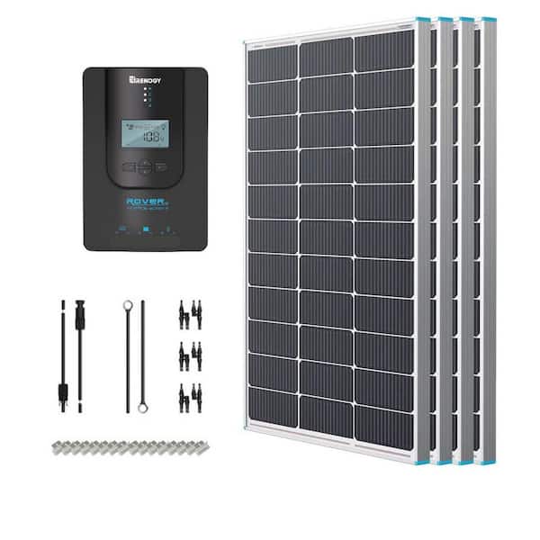 Renogy 100-Watt 12V Monocrystalline Solar Panel Off-Grid Bundle