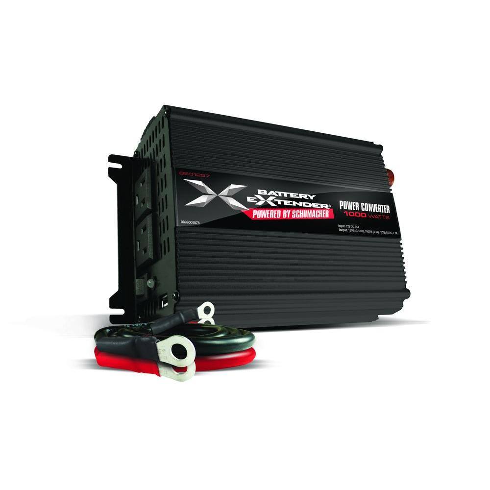 Schumacher Battery Extender 12Volt, 1,000Watt Power ConverterBE01257