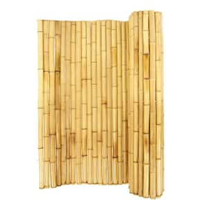 3/4 in. D. 4 ft. H x 8ft. W Natural Bamboo Fence Decorative Rolled Fencing Panel