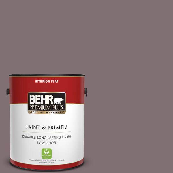 BEHR PREMIUM PLUS 1 gal. #N110-5 Royal Raisin Flat Low Odor Interior Paint & Primer