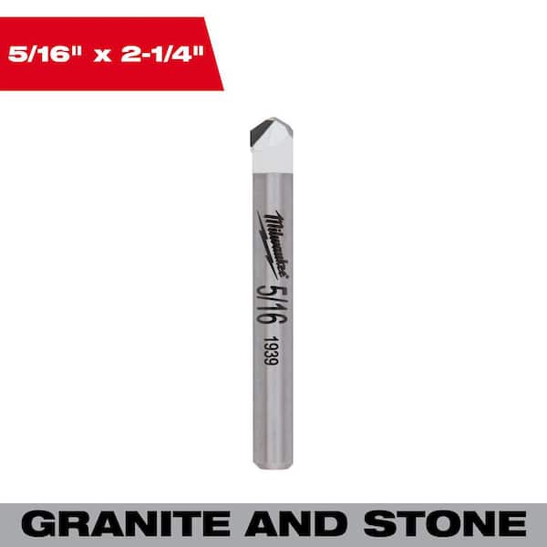 5/16 in. Carbide Tipped Drill Bit for Drilling Natural Stone, Granite, Slate, Ceramic and Glass Tiles