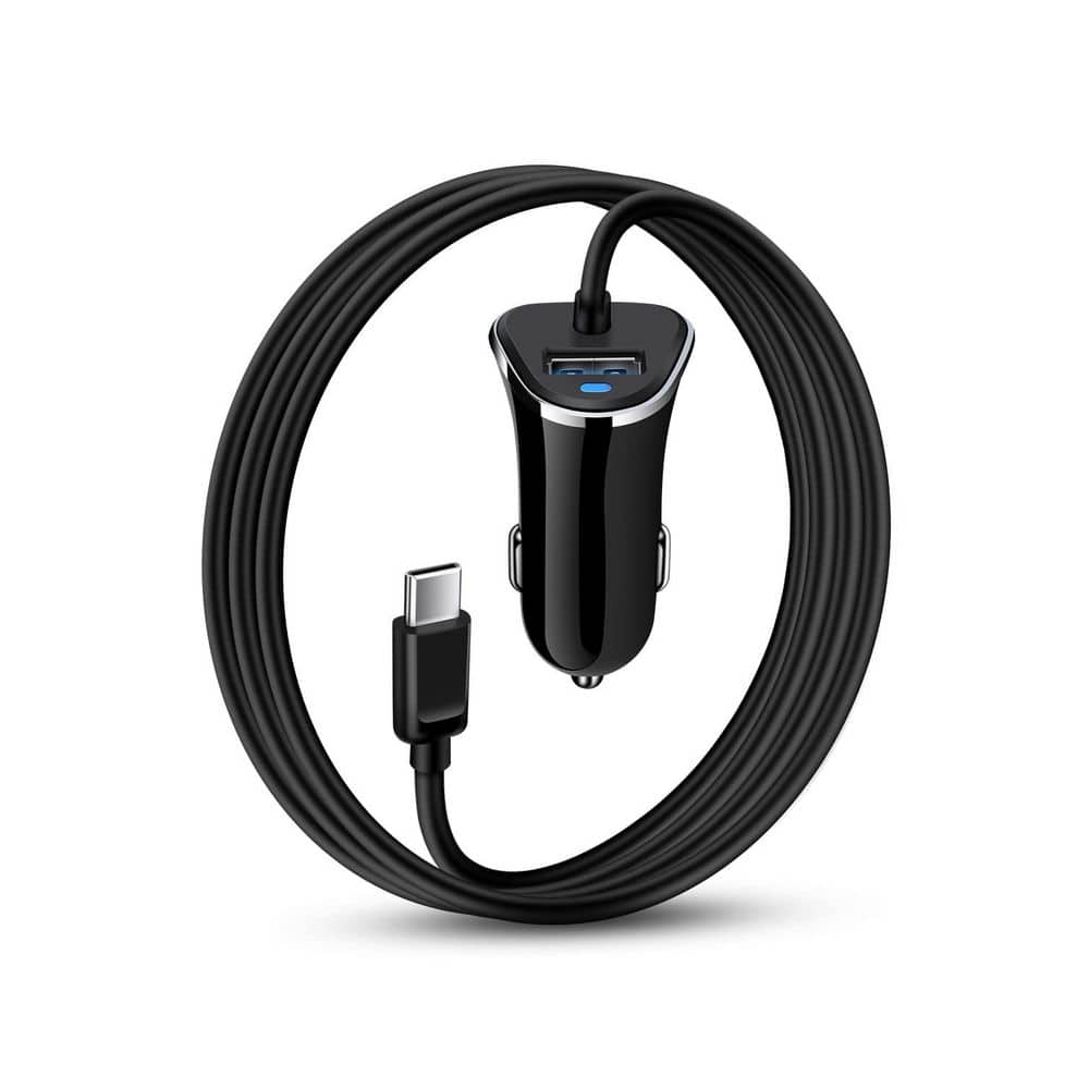 USB-C Car Charger Adapter Fast Charge Cable in Black 1-Pack for iPhone 17 16 15 Pro Max Samsung Galaxy S26 S25 price history on PriceWatchPro