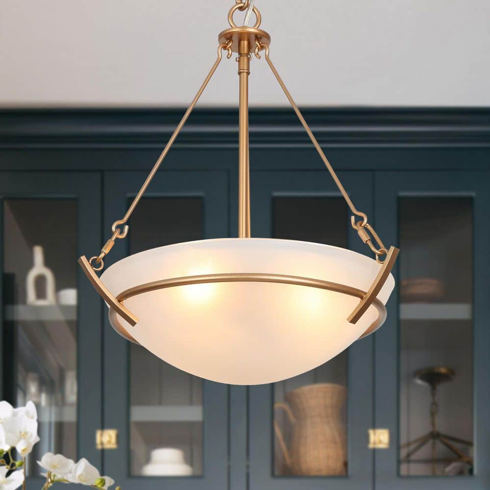 KANADEMONO Gold × Glass Ceiling Light 3 KANADEMONO Gold × Glass Ceiling Light 3 Gold Semi Flush Mount