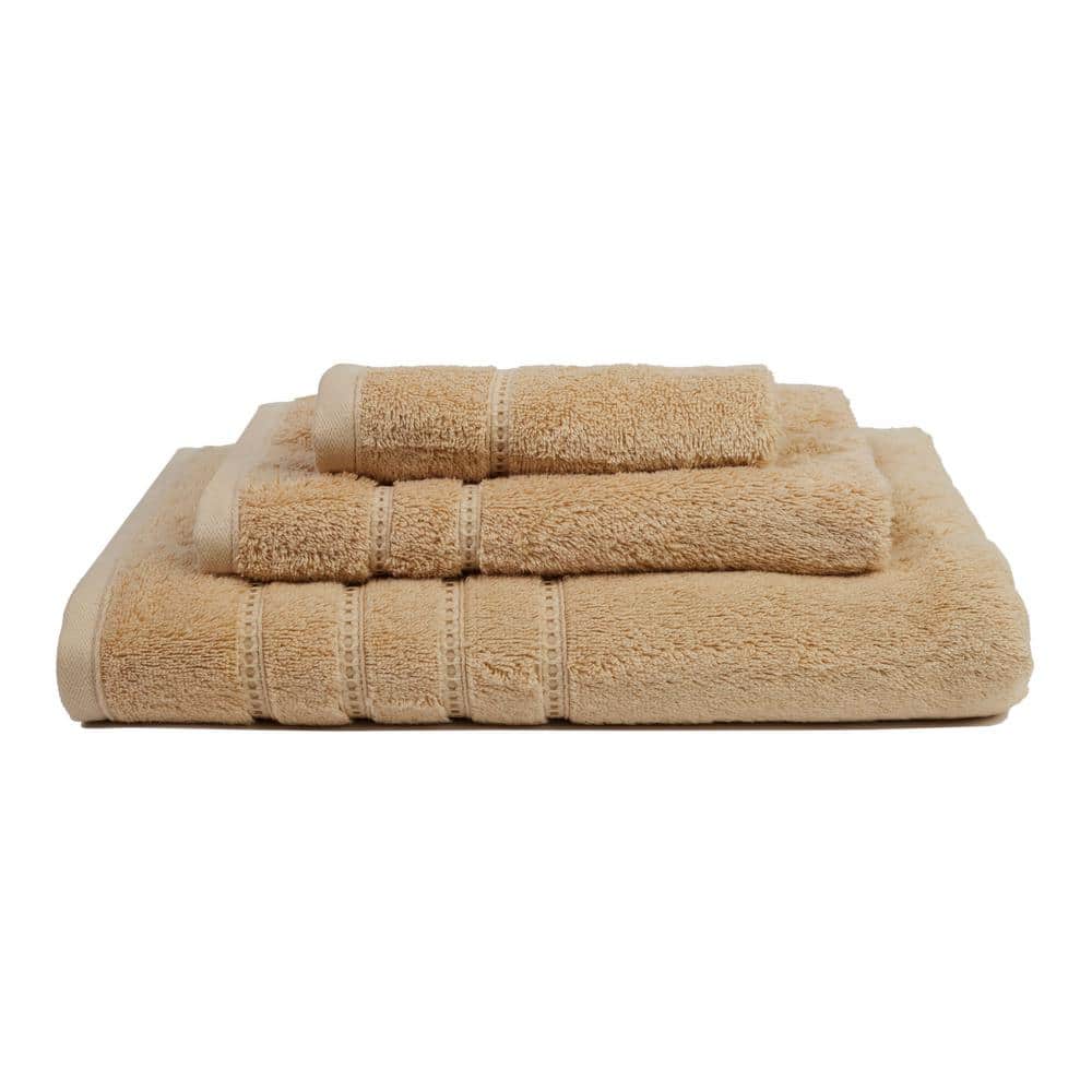 Resort 3-Piece Sand Solid 100% Turkish Cotton Bath Towel Set price history on PriceWatchPro