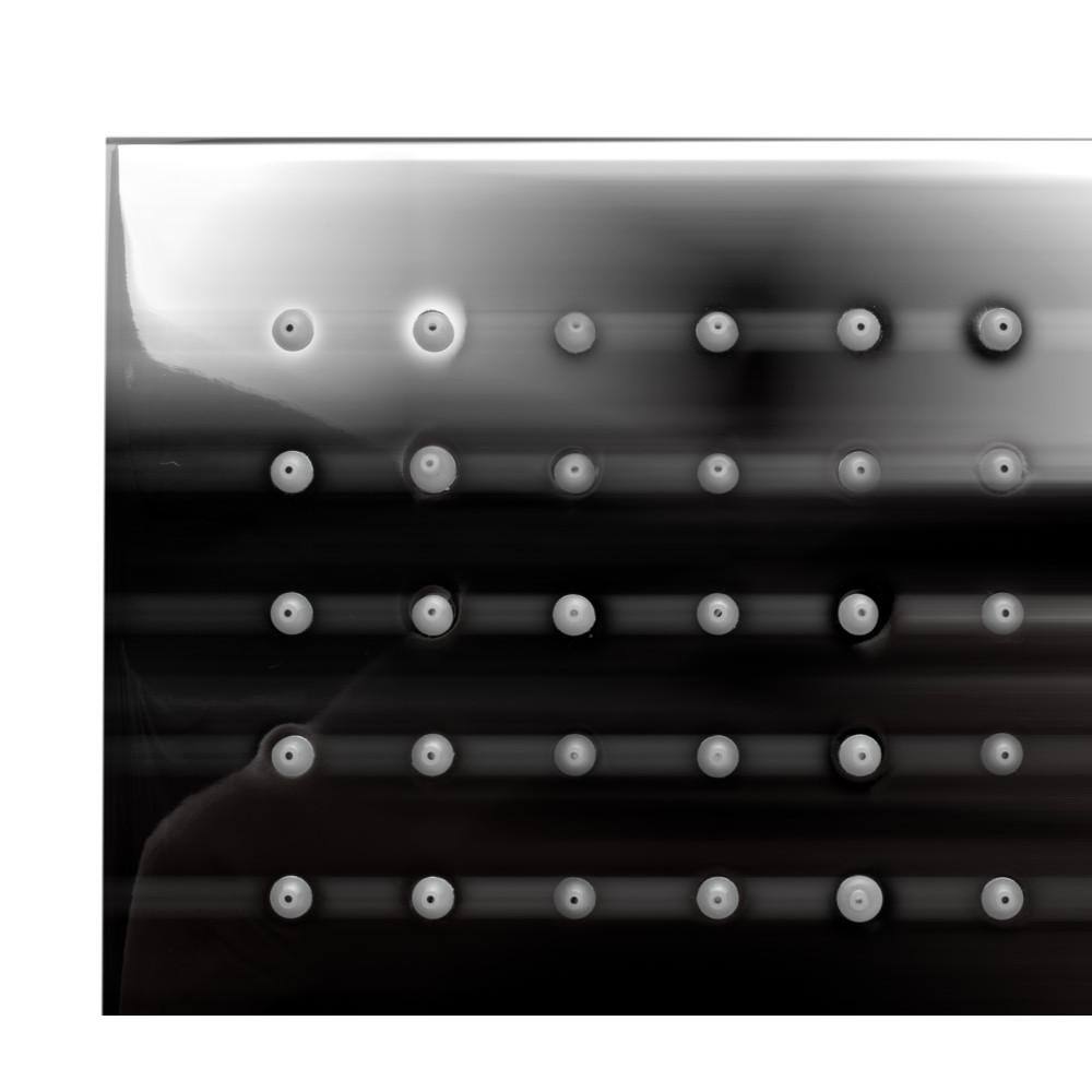Polished Chrome 12" Square LED Rain Shower Head