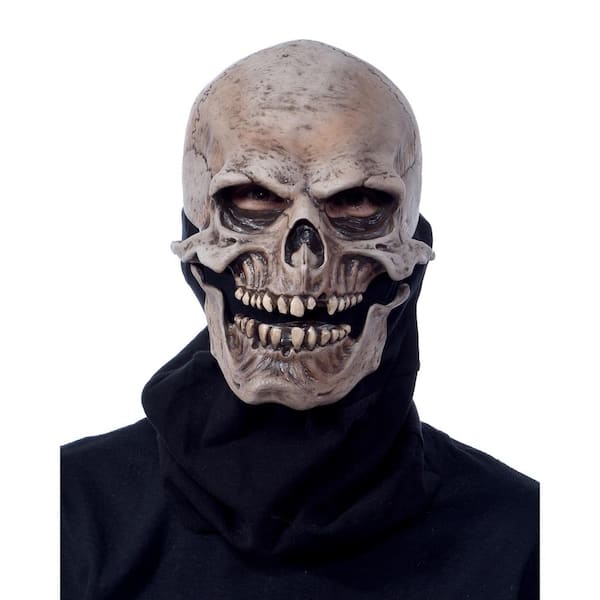 Zagone Studios Moving Mouth Death Skeleton Grim Reaper Mask, Adult Halloween Costume, Unisex