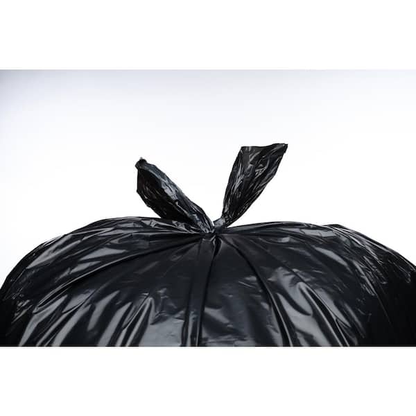 Global Industrial RM33391 Heavy Duty Black Trash Bags - 33 Gal 1.0 Mil - 100 per Case