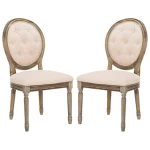 Holloway Beige Tufted Side Chair (Set of 2)