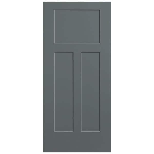 Masonite 36 in. x 80 in. 3-Panel Winslow Single Bore Hollow Core Cordite Molded Composite Interior Door Slab