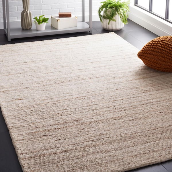 Casablanca Beige/Ivory 10 ft. x 14 ft. Striped Marle Area Rug