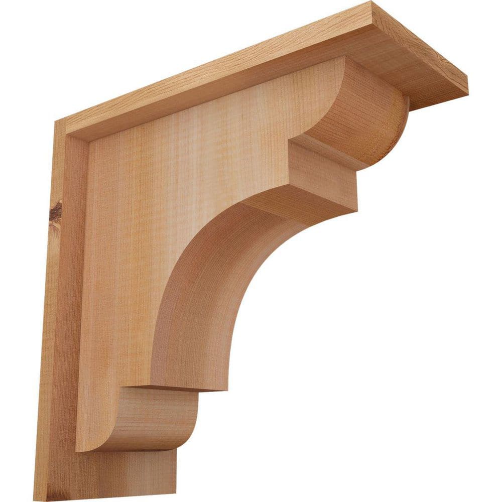 5-1/2 in. x 12 in. x 12 in. Western Red Cedar New Brighton Smooth Corbel with Backplate price history on PriceWatchPro
