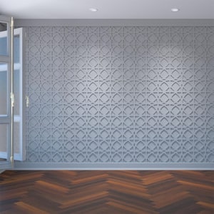 15 3/8"W x 15 3/8"H x 3/8"T Medium Fleetwood Decorative Fretwork Wall Panels in Architectural Grade PVC