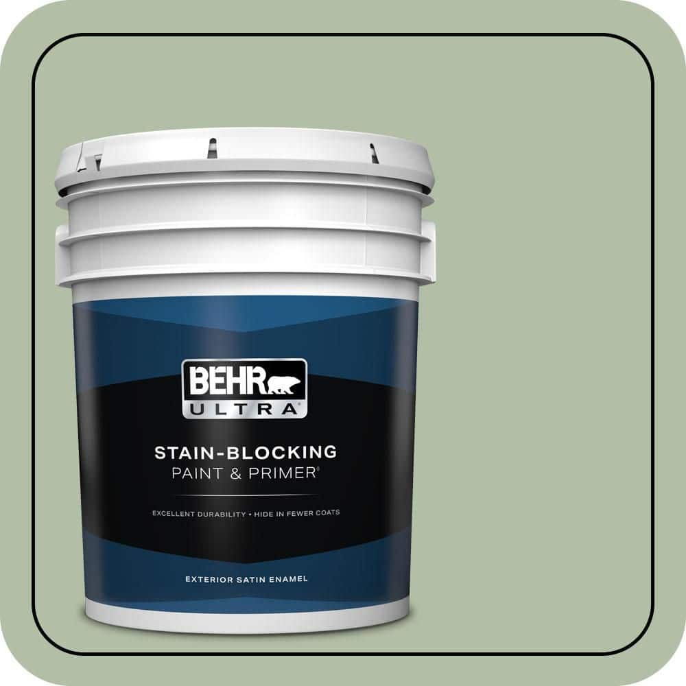 5 gal. #S390-3 Creamy Spinach Satin Enamel Exterior Paint & Primer price history on PriceWatchPro