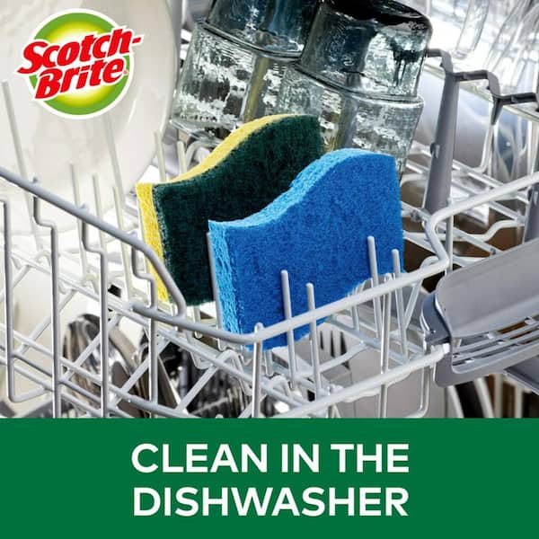6 Pack Steel Scrub Sponge Dish Wash Sponge Multi-Use Heavy Duty Scrub for  Dishwashing Long Lasting Kitchen Sponge for Hard Surface Tools