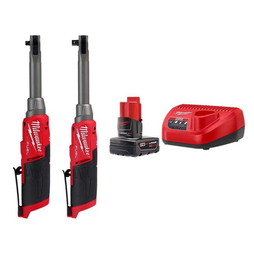 Milwaukee M12 FUEL 12V LithiumIon 1/4 in. 3/8 in. Extended Reach