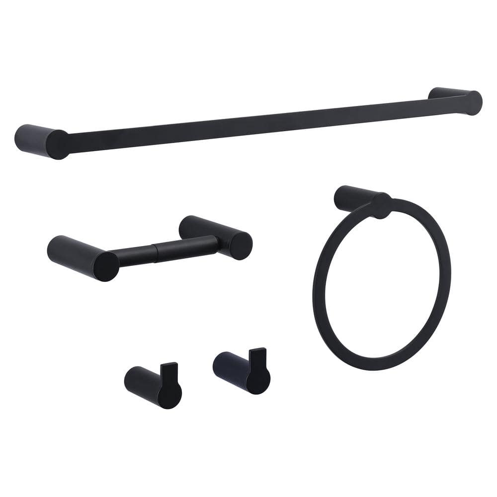 WOWOW 4 Piece Bathroom Hardware Set, Bathroom Accessories Set with Gift ...