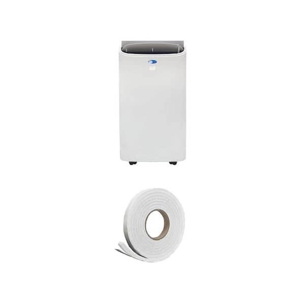 10,000 BTU Portable Air Conditioner (500 sq. ft.) with Remote, HEPA Filter and 3/4 in. x 7/16 in. x 10 ft. Weatherstrip