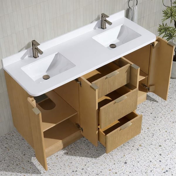 Ari Kitchen and Bath Calamigo 60 W x 22 in D x 34.5 H Single Bath
