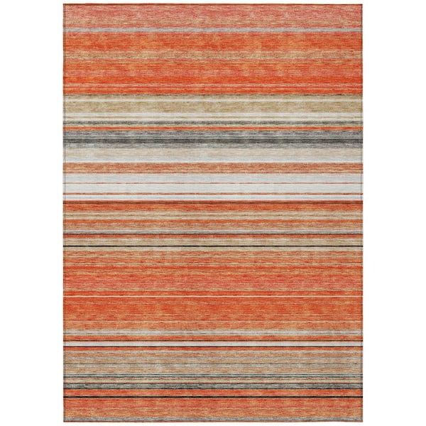 Addison Rugs Chantille Machine Washable Indoor/Outdoor Abstract ACN979 Coral 8 ft. x 10 ft. Area Rug