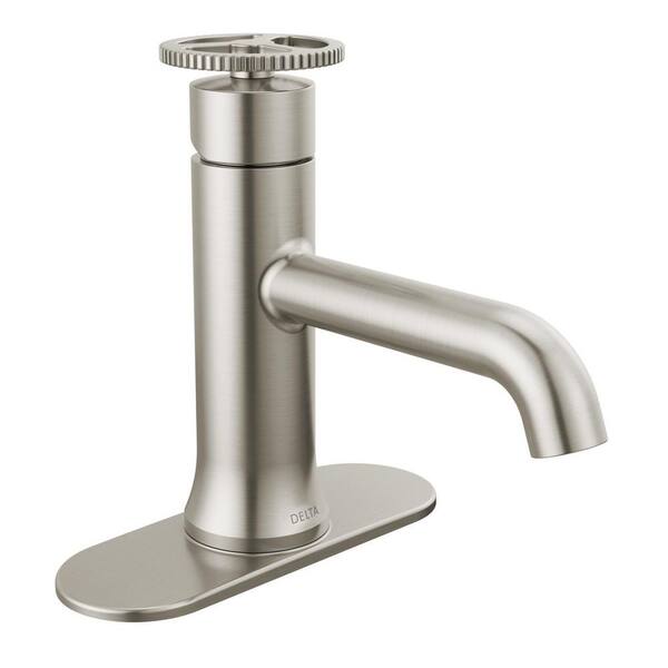 Delta Trinsic Single Handle Single Hole Bathroom Faucet with Metal Pop ...