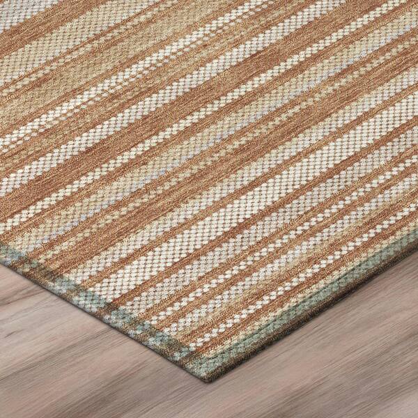 Chantille Machine Washable Indoor/Outdoor Abstract ACN3106 Rust 3 ft. x 4 ft. Area Rug