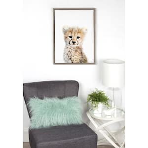 Sylvie "Animal Studio Cheetah" by Amy Peterson Framed Canvas Wall Art