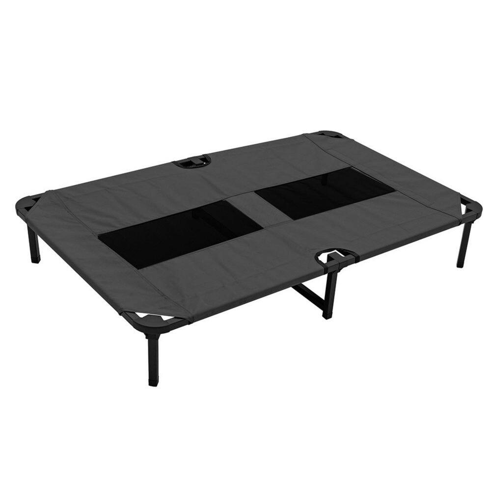 Lounge Series 40.4 in. L x 26.8 in. W x 7.5 in. H Large Gray Polyester and Steel Dog Bed price history on PriceWatchPro