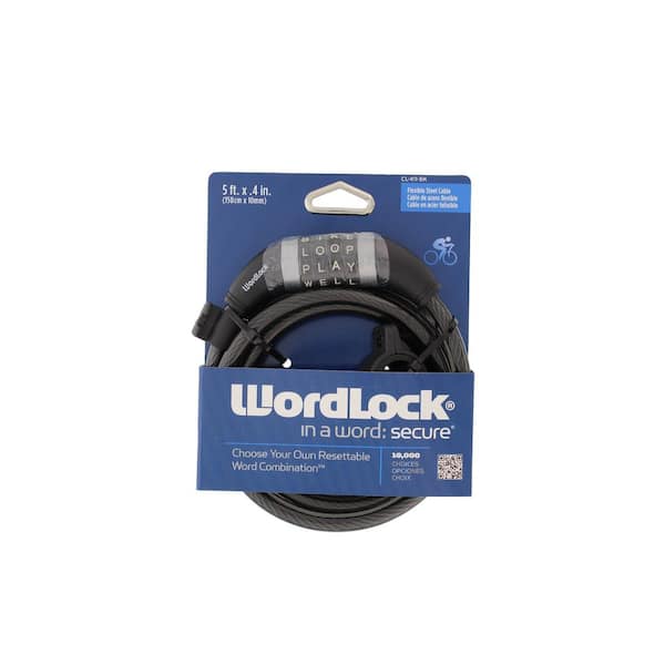 Master Lock Bike Lock Cable with Combination, Resettable, 5 ft. Long  8370DCC - The Home Depot