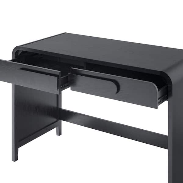 デスクBLACK Walker Edison Furniture Company Modern 45 in. Rectangular Black