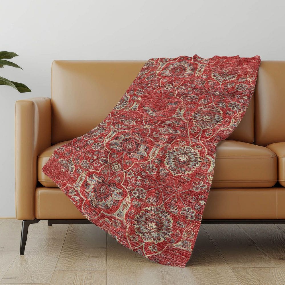 Premium Machine Washable ASB95 Red 50 in. x 70 in. Sherpa Throw Blanket price history on PriceWatchPro