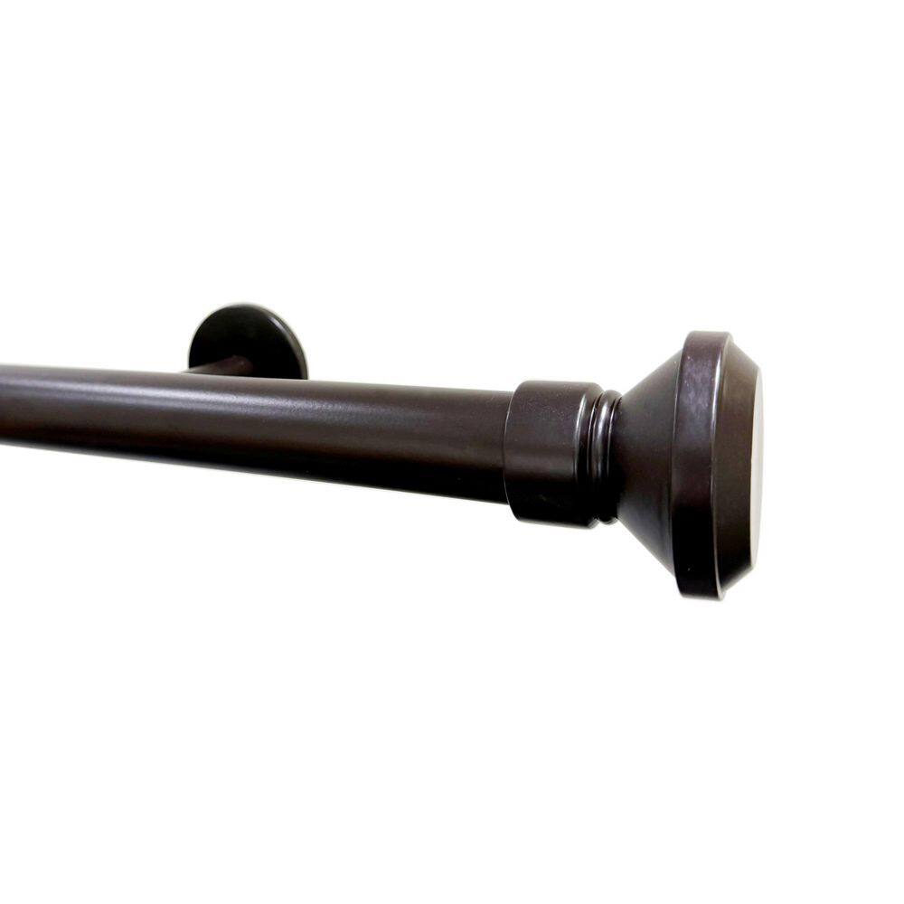 "Tekno Pro 60"" Non-Adjustable 1.13 in. Diameter Decorative Traverse Curtain Rod with Santos Finial in Maroon" price history on PriceWatchPro