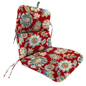 45 in. L x 22 in. W x 5 in. T Outdoor Chair Cushion in Daelyn Cherry
