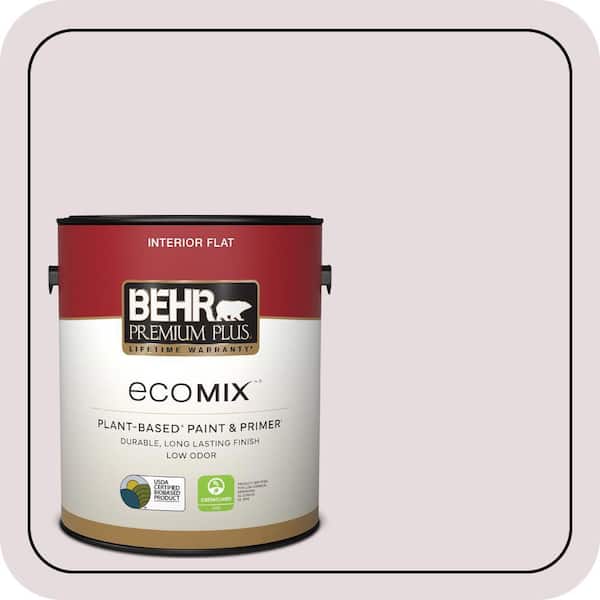 1 gal. #100E-1 Coquette Flat EcoMix Plant-Based Interior Paint & Primer