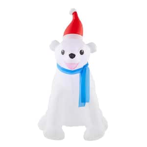 3.5 ft Polar Bear Holiday Inflatable