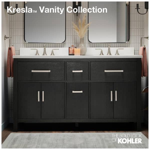 Kresla 25in. Single Sink Freestanding Light Oak Bath Vanity with White Quartz Top Assembled