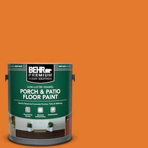 1 gal. #OSHA-3 OSHA SAFETY ORANGE Low-Lustre Enamel Interior/Exterior Porch and Patio Floor Paint