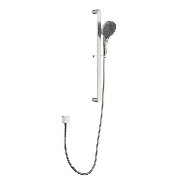 Tahanbath 3-Spray Wall Mount Handheld Shower Head 1.8 GPM in Brushed Nickel