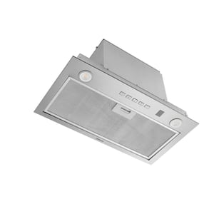 21 in 450 Max Blower CFM Convertible Range Hood Power Pack Insert Voice Control and Easy Install System Stainless Steel