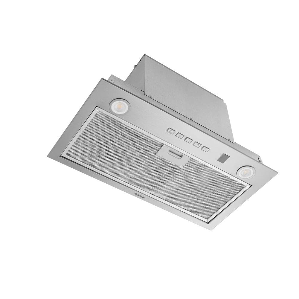 21 in 450 Max Blower CFM Convertible Range Hood Power Pack Insert Voice Control and Easy Install System Stainless Steel