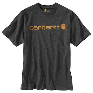 Carhartt Men's Tall X Large Carbon Heather Cotton/Polyester Short-Sleeve T- Shirt K84-026 - The Home Depot