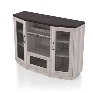 Selkie Coastal White Composite 47.24 in. Buffet with Multi-Storage