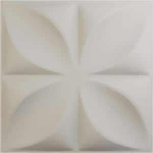 19-5/8"W x 19-5/8"H Alexa EnduraWall Decorative 3D Wall Panel, Satin Blossom White (Covers 2.67 Sq.Ft.)