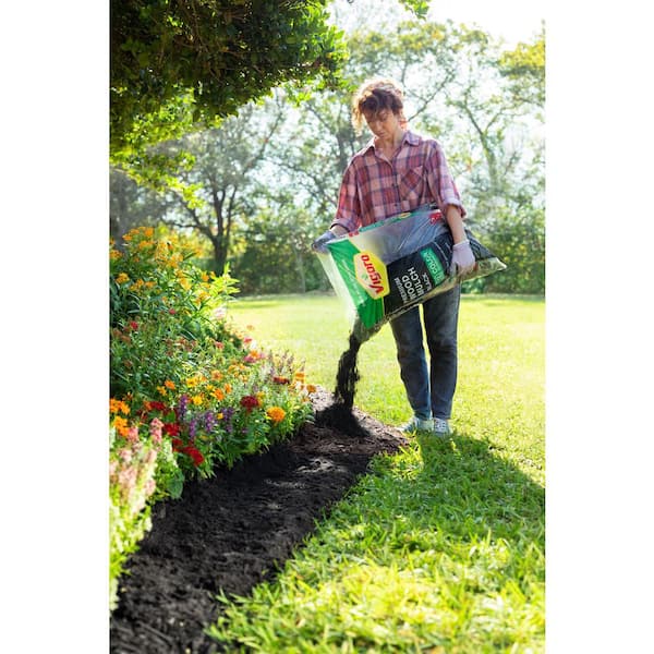 Vigoro 2 cu. ft. Premium Black Wood Shredded Bagged Mulch (Pallet