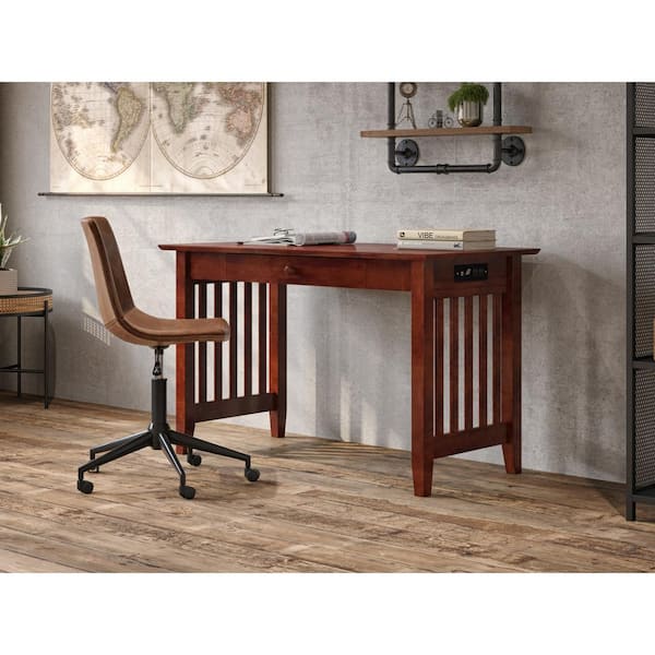 Solid walnut on sale computer desk