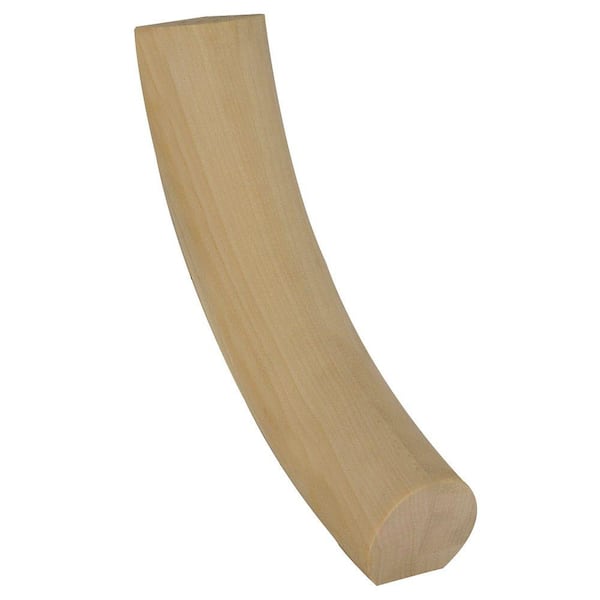 Stair Parts 7124 Unfinished Poplar 60° Up-Easing Handrail Fitting