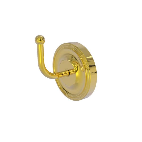Regal J-Hook Robe/Towel Hook in Polished Brass