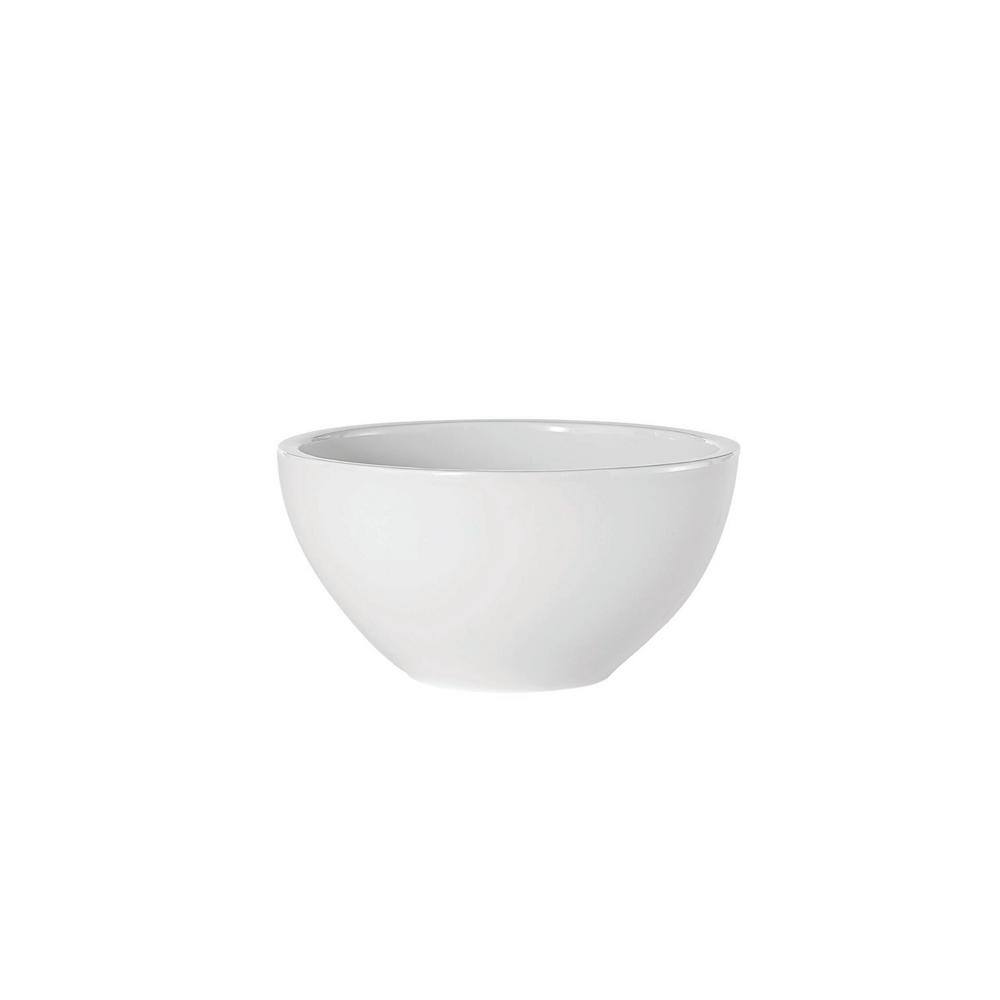 French Garden Orange Porcelain Rim Soup Bowl, 9 inches